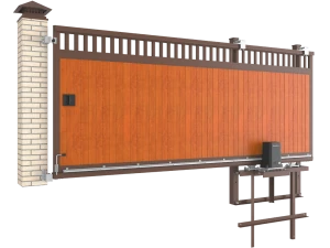 Откатные автоматические ворота под ключ Дорхан SLG-A Premium Classic, 6500х1100