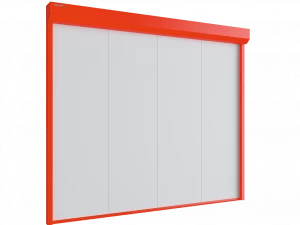 Противопожарные шторы в промышленном помещении